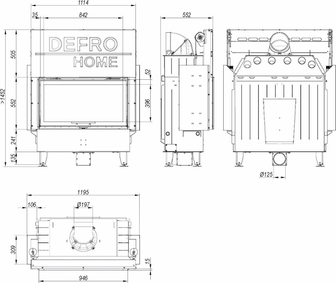 Focar șemineu Prima LA G – Defro Home - imagine 7