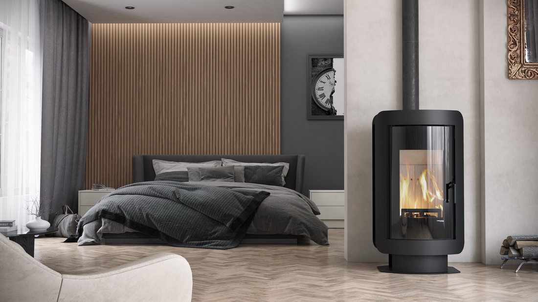 Sobă / șemineu pe lemne Defro Home OVAL – putere, design și garanție plus - imagine 3