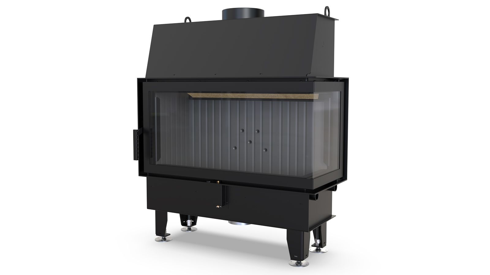 Focar cu șamotă și geam lateral Impuls LA BP– Eficiență, design și durabilitate garantată 12 ani - imagine 6