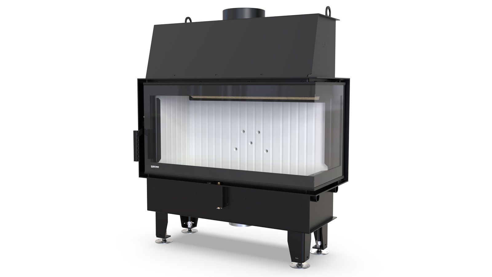 Focar cu șamotă și geam lateral Impuls LA BP– Eficiență, design și durabilitate garantată 12 ani - imagine 5