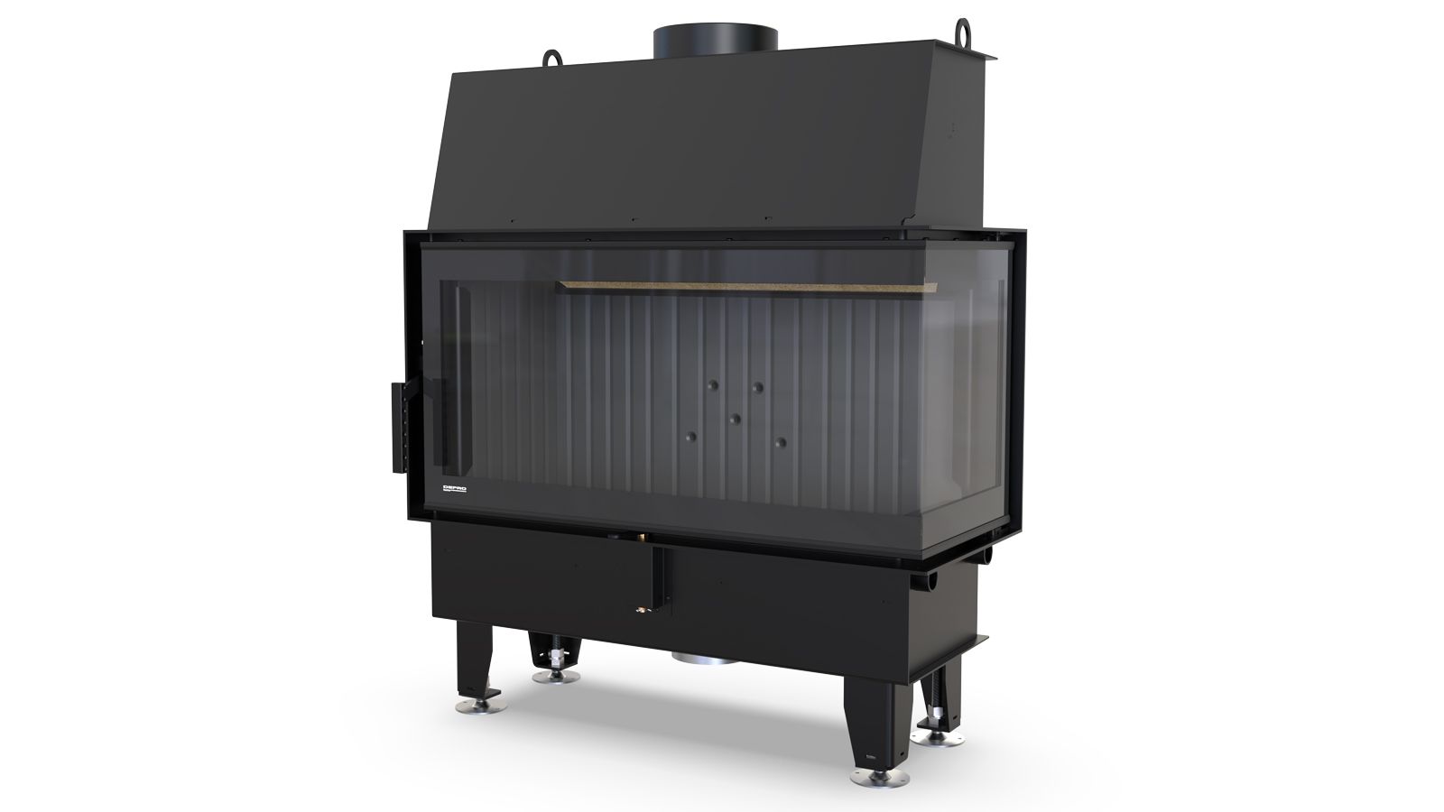 Focar cu șamotă și geam lateral Impuls LA BP– Eficiență, design și durabilitate garantată 12 ani - imagine 4