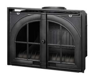 Focar șemineu SARA, 12 kW, fontă, stil rustic - imagine 9