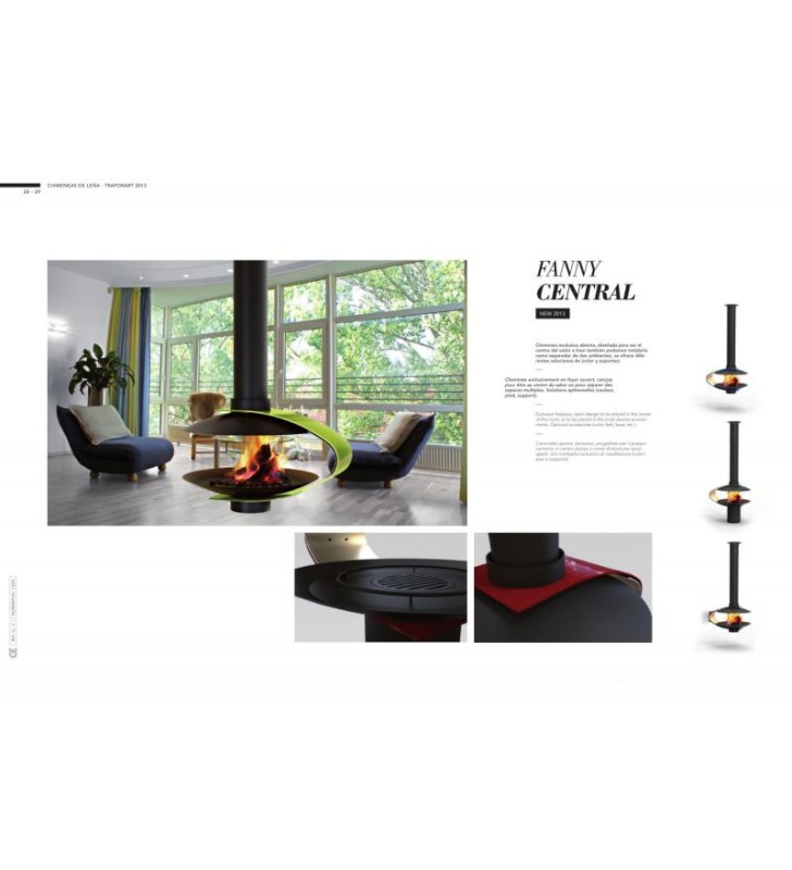 Focar pe lemne suspendat FANCY - imagine 3